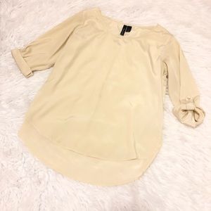 Fun & Flirt Beige Blouse